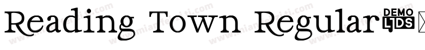 Reading Town Regular字体转换